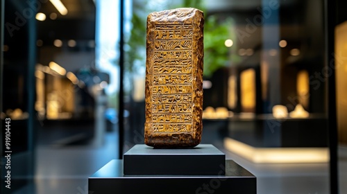 Plakat Ancient Sumerian cuneiform tablet, early writing system
