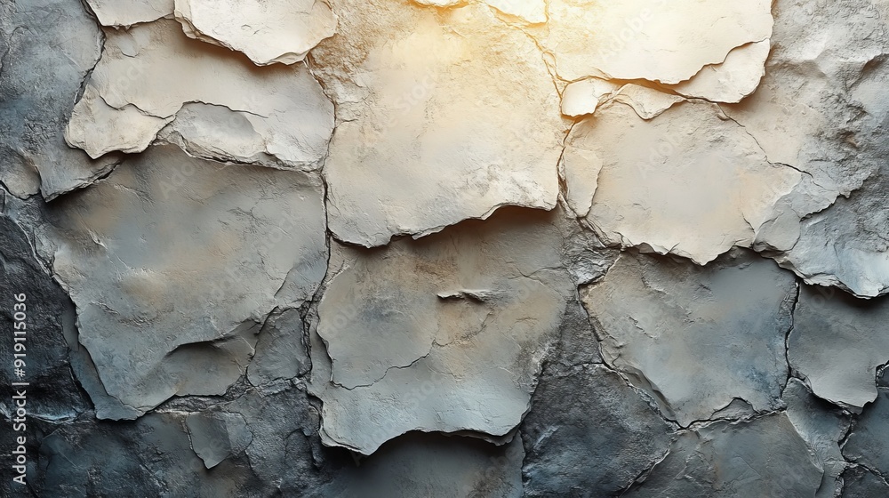 The image is of a wall with many cracks and holes The image is of a wall with many cracks and holes