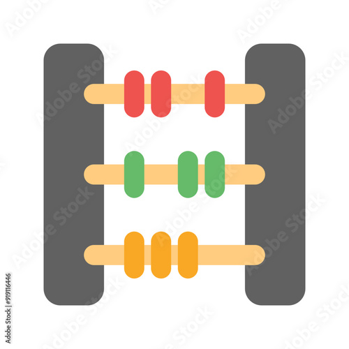 abacus flat icon