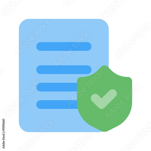 liability flat icon