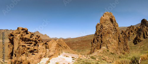 Rock formation, Teide National Park, Tenerife, Canary Islands, Spain
