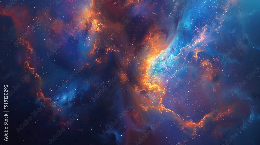 Fototapeta premium Beauty universe captured in a nebula