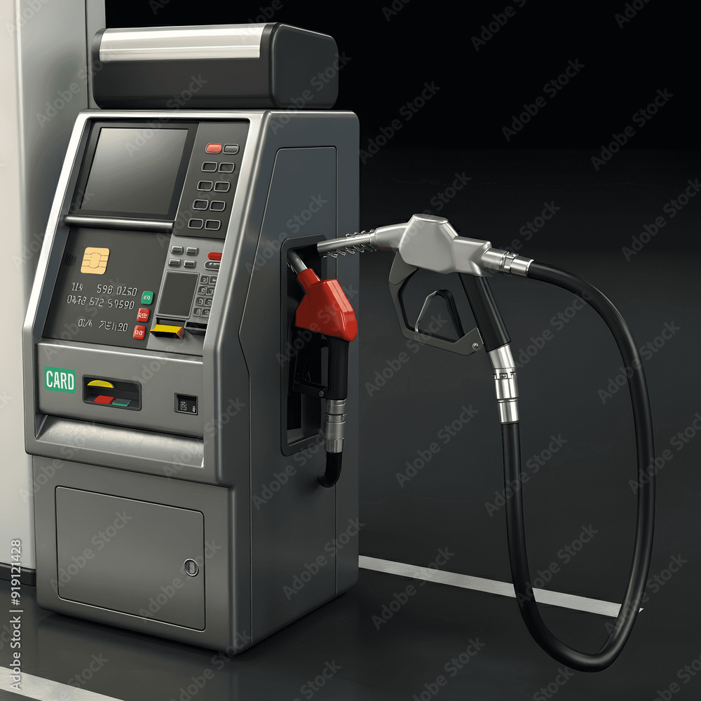 3d Rendering of Realistic credit with fuel hose petrol station concept
3d Rendering of Realistic credit with fuel hose petrol station concept