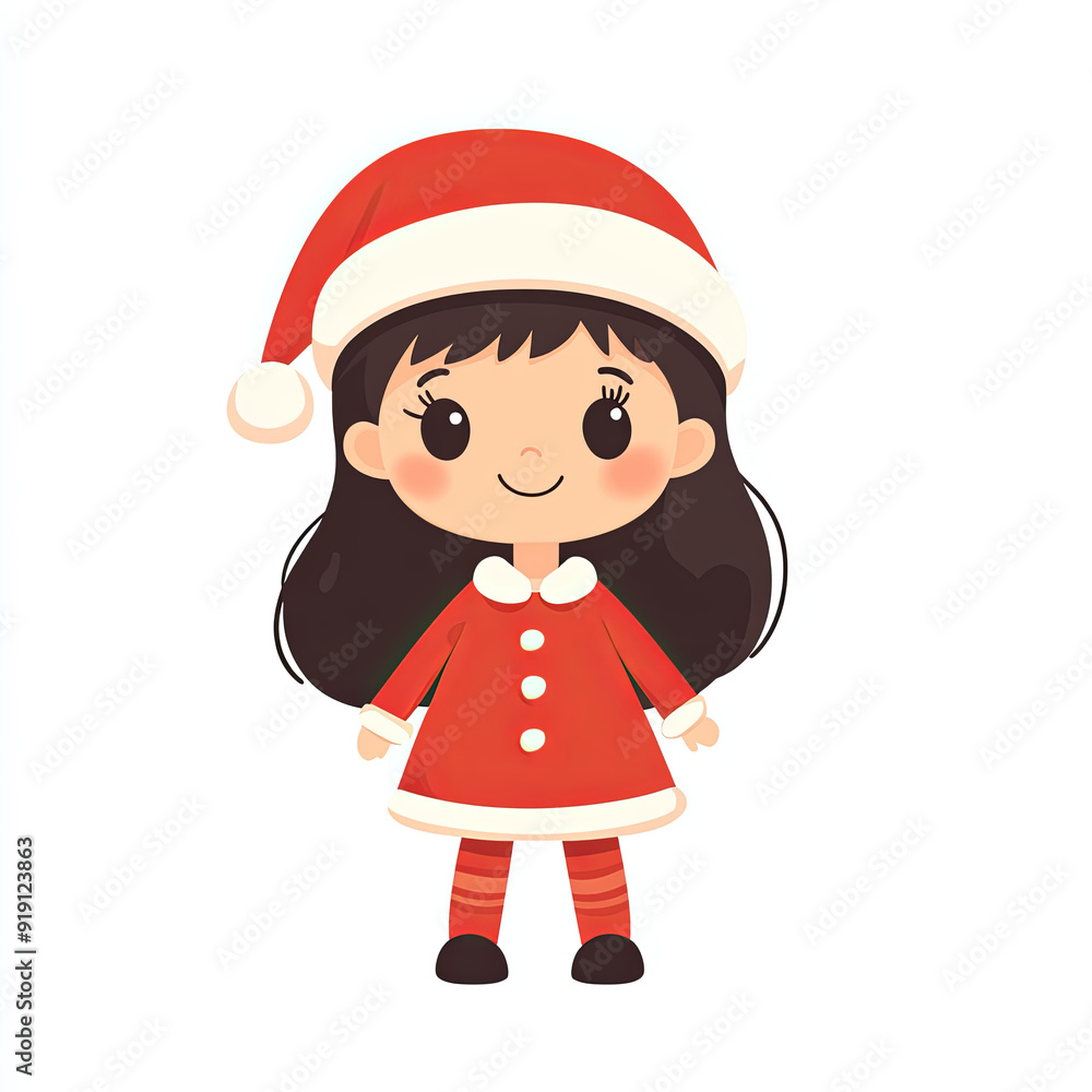 little girl Christmas day little girl Christmas day