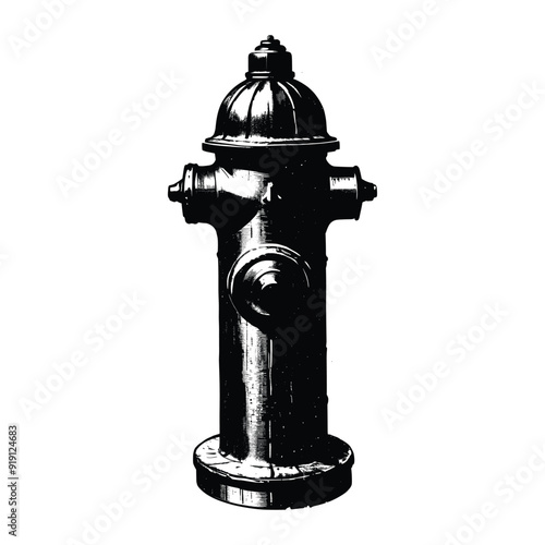 Classic Fire Hydrant Illustration