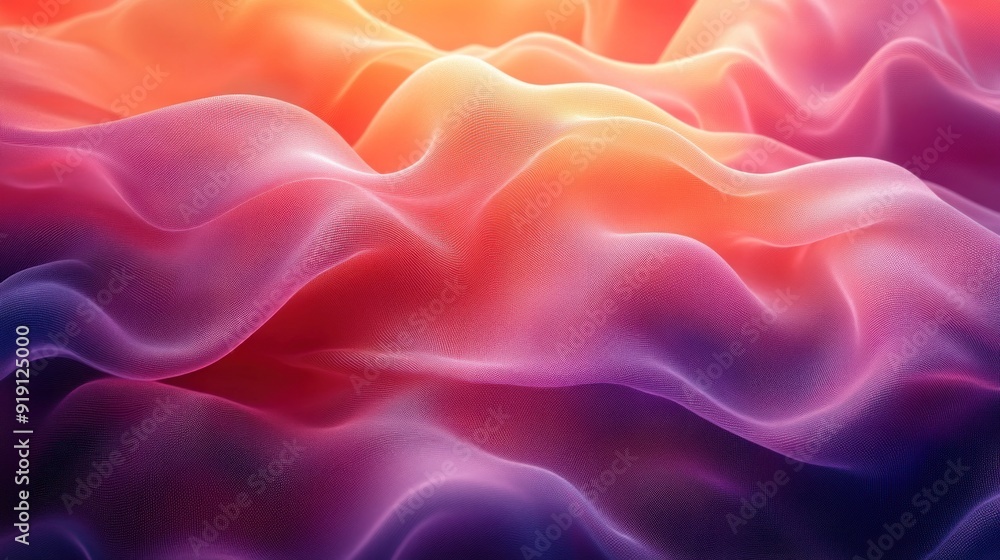 Obraz premium Abstract Colorful Fabric Waves
