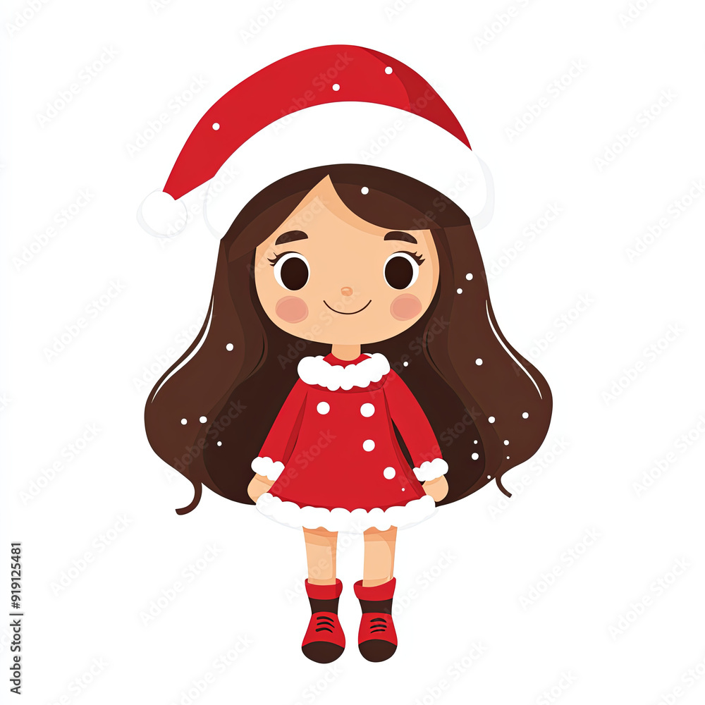 girl in santa costume girl in santa costume