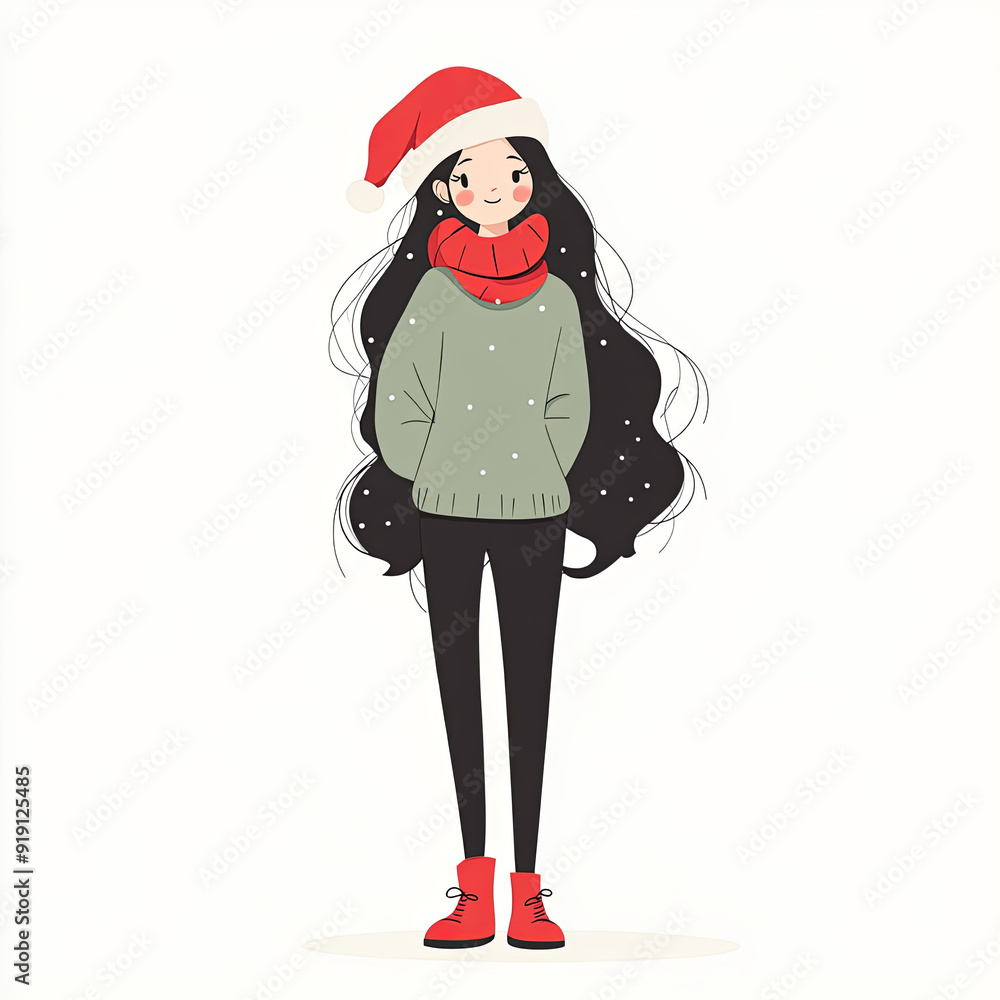 girl in dress Christmas girl in dress Christmas