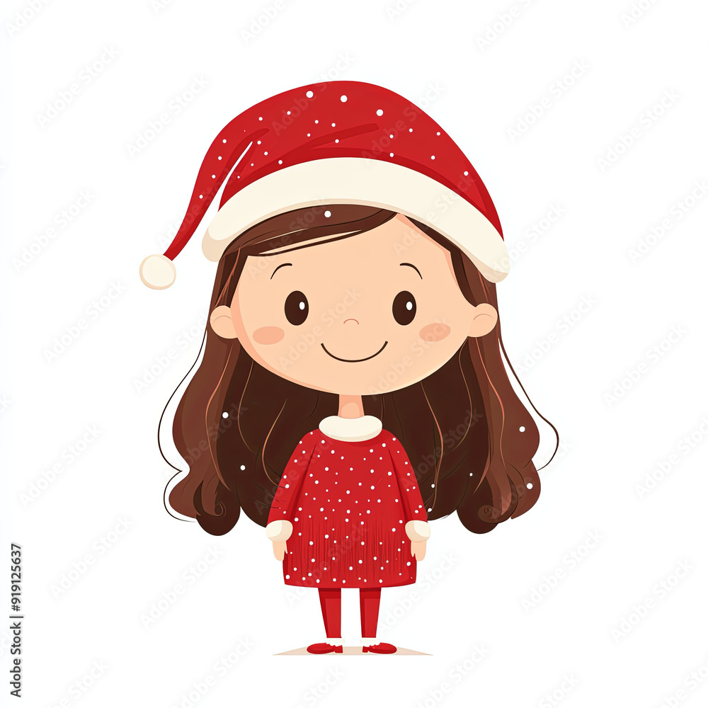 little girl Christmas day little girl Christmas day