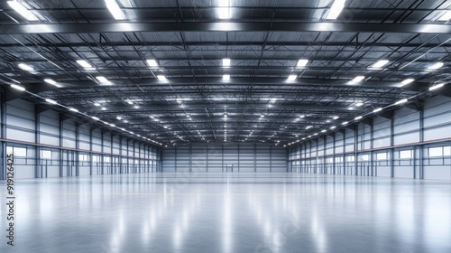 Evoking an Ambiance of Empty Warehouse with Dramatic Lighting