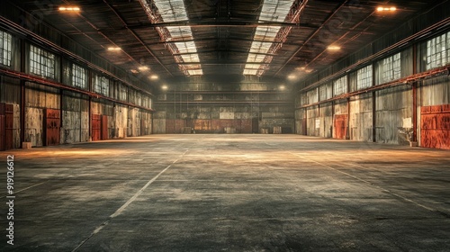 Evoking an Ambiance of Empty Warehouse with Dramatic Lighting
