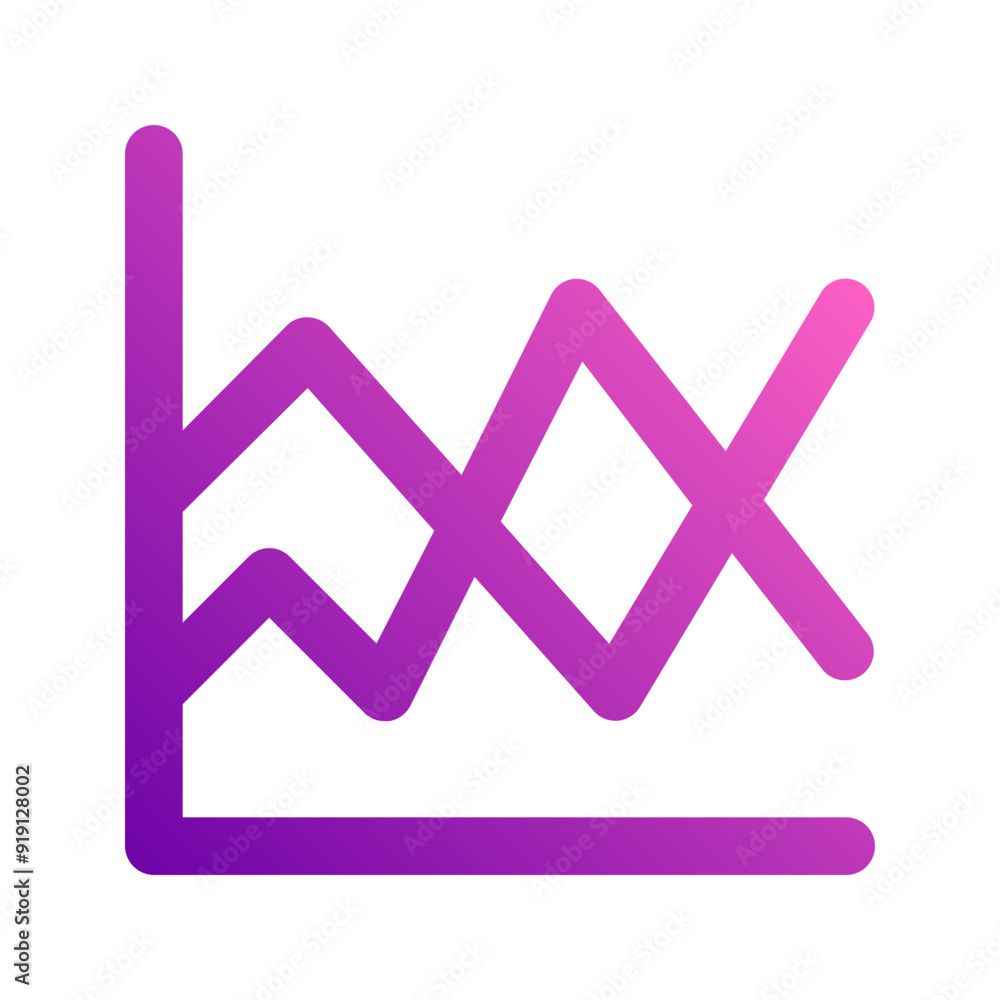 gradient chart gradient icon gradient chart gradient icon