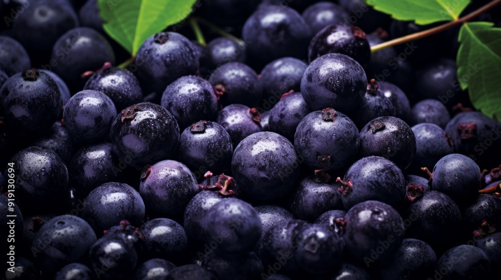 Lots of fresh acai berries. ai generated art image Lots of fresh acai berries. ai generated art image