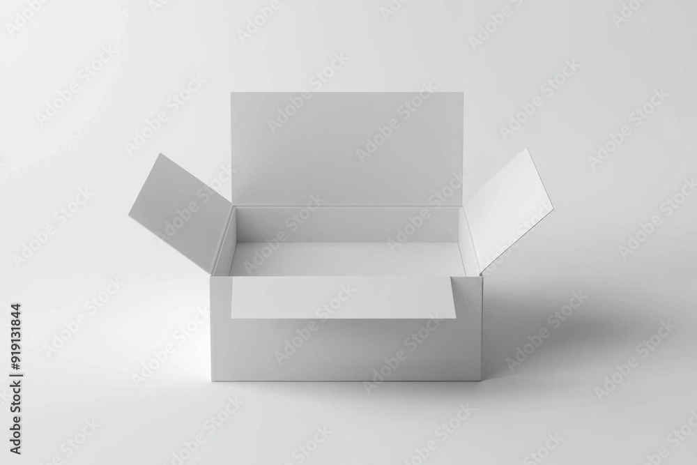 Paper Box Mockup A4 on isolated background created with Generative AI Paper Box Mockup A4 on isolated background created with Generative AI