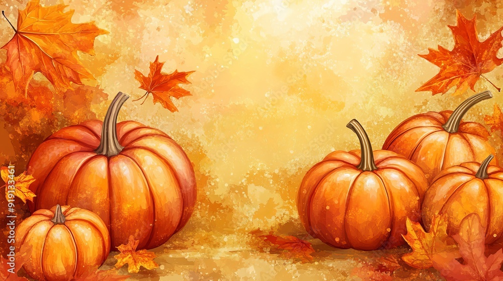 It's perfect for seasonal and holiday themes, featuring colorful pumpkins and autumn leaves. It's perfect for seasonal and holiday themes, featuring colorful pumpkins and autumn leaves.