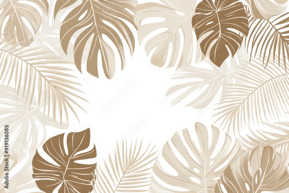Illustration of a bunch of leaves, suitable for nature-inspired designs, educational materials, or seasonal decorations Illustration of a bunch of leaves, suitable for nature-inspired designs, educational materials, or seasonal decorations