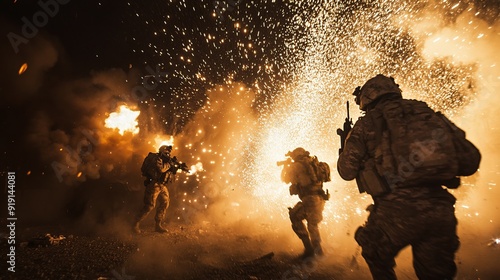 Special Forces Team Breaching: Powerful Image