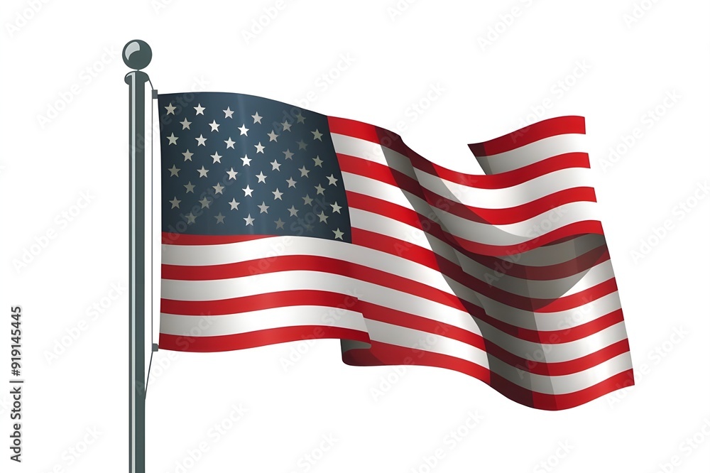 Obraz premium American flag with stars