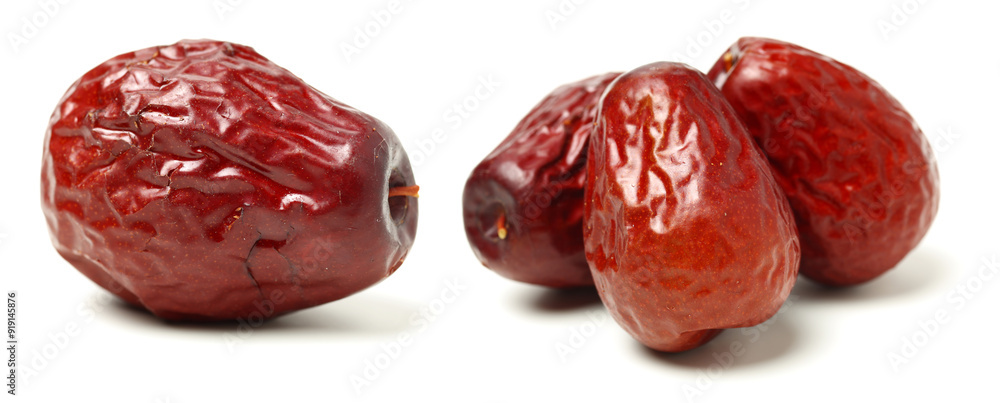 red date on white background red date on white background