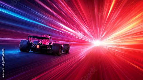 F1 car overtaking another on a highspeed corner, capturing the thrill of competitive racing, F1, speed, precision