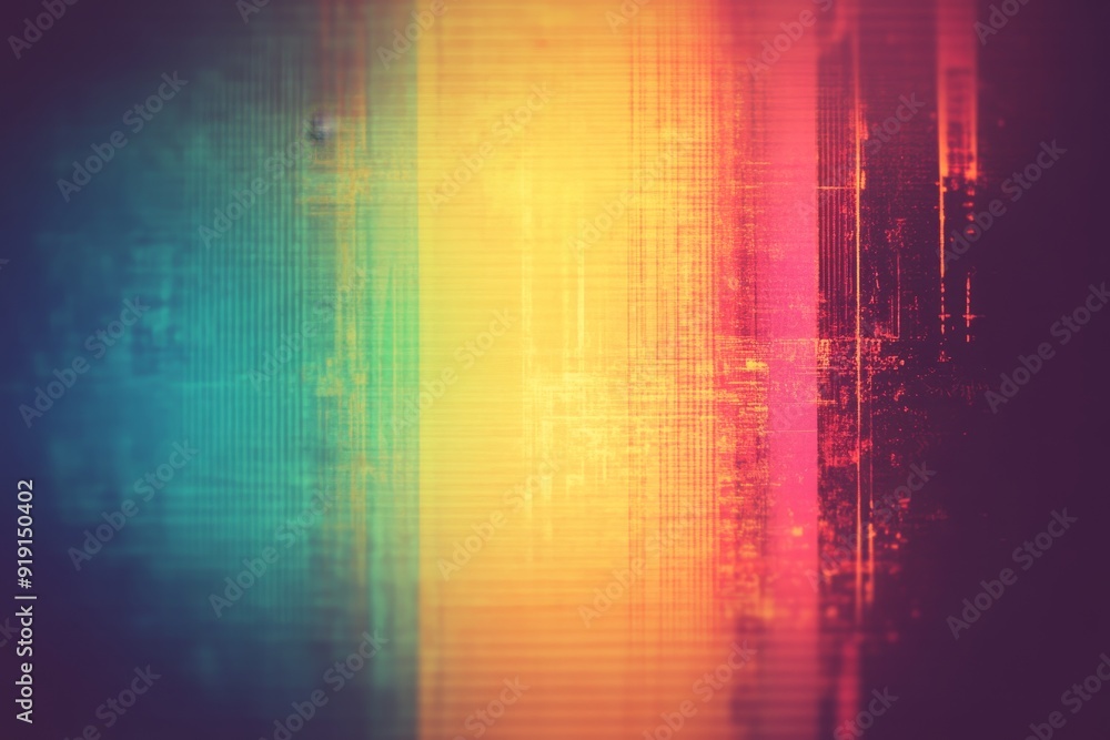 Retro VHS Glitch Abstract Background with Colorful Digital Grain for Copy Space Retro VHS Glitch Abstract Background with Colorful Digital Grain for Copy Space
