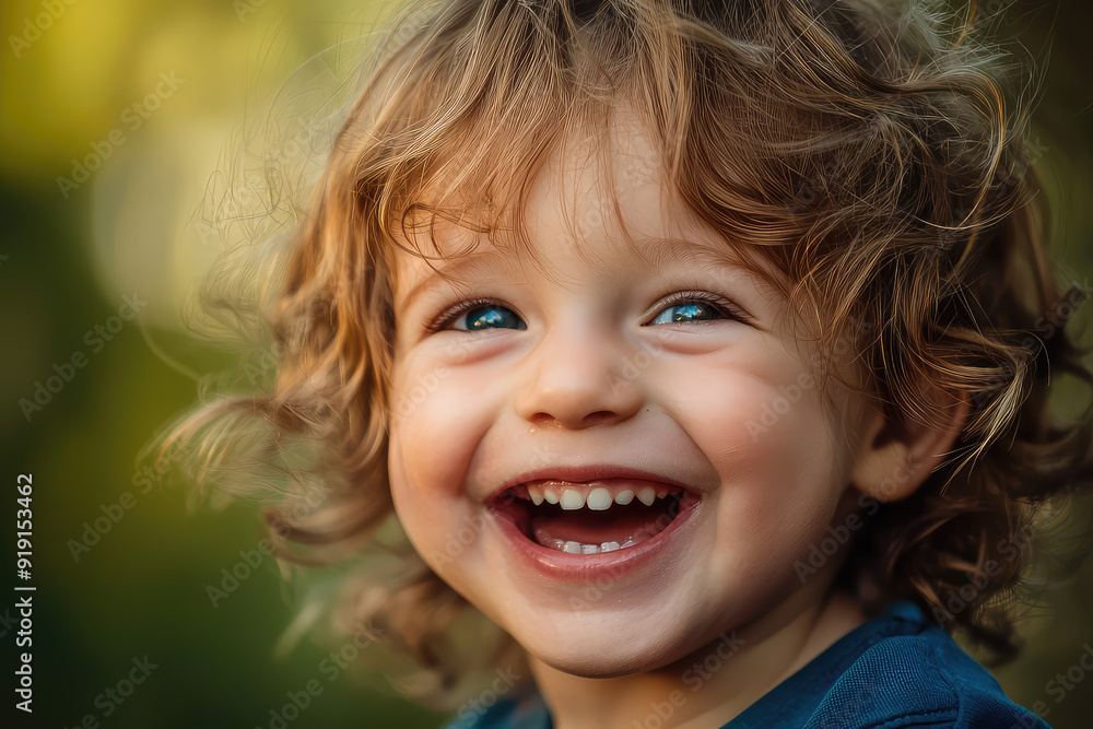 A radiant child bursts into joyous laughter, reflecting pure happiness in their sparkling eyes and playful spirit under soft sunlight. A radiant child bursts into joyous laughter, reflecting pure happiness in their sparkling eyes and playful spirit under soft sunlight.