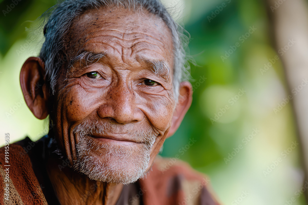 A Portrait of Grace: Capturing the Wisdom and Warmth of an Elderly Man with a Smile That Tells a Thousand Stories. A Portrait of Grace: Capturing the Wisdom and Warmth of an Elderly Man with a Smile That Tells a Thousand Stories.