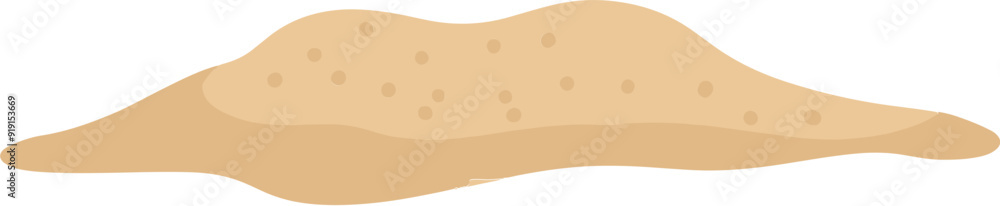Pile of sand cartoon illustration Pile of sand cartoon illustration