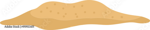 Pile of sand cartoon illustration