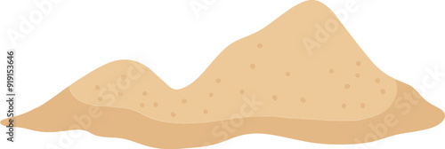 Pile of sand cartoon illustration