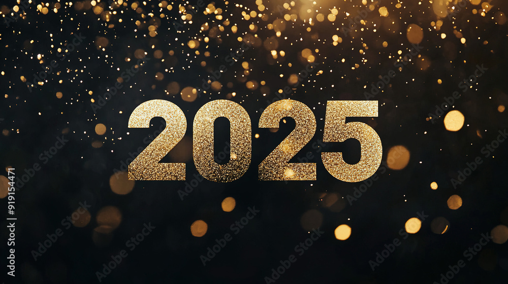 Minimalist New Year Design with Gold Minimalist New Year Design with Gold