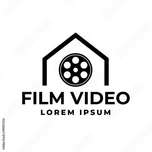 Cinema Logo Vector Template Isolated On White Background