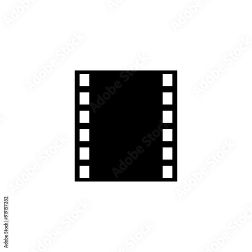 film reel vector, cinema icon on white background