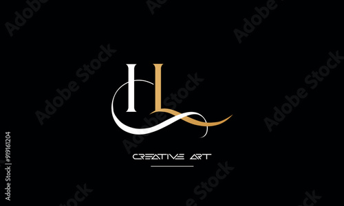 HL, LH, H, L abstract letters logo monogram photo