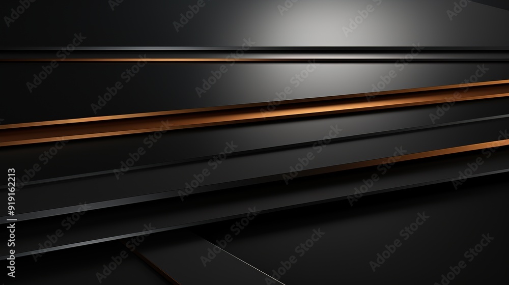 Abstract background with black and gold stripes. Abstract background with black and gold stripes.