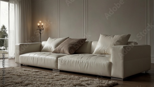 modern living room with sofa