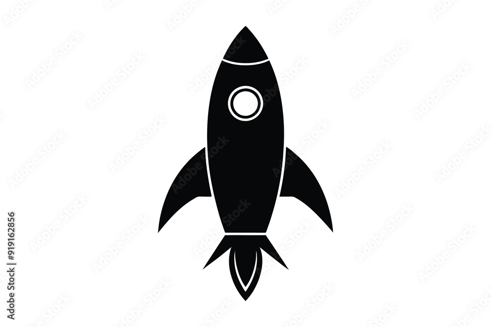 Rocket Space silhouette Illustration Background Rocket Space silhouette Illustration Background