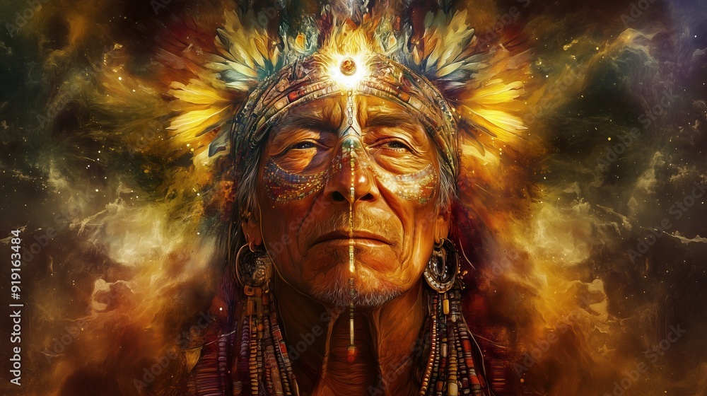 The journey of consciousness. Mystical Shaman The journey of consciousness. Mystical Shaman
