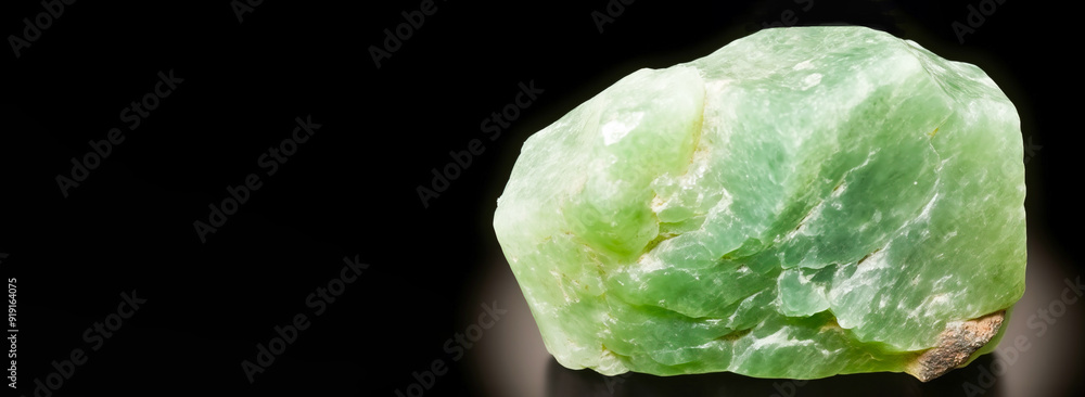 Jadeite is rare precious natural geological stone on gradient background in low key, isolate. AI generated. Jadeite is rare precious natural geological stone on gradient background in low key, isolate. AI generated.