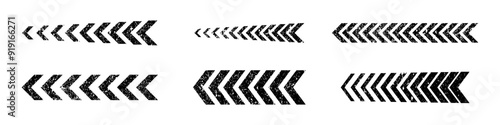 Arrow grunge vector set. Arrows motion dirrection collection. photo