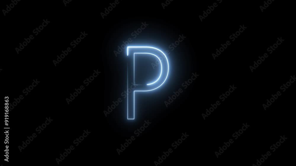 Neon Glowing Letter Animation. Neon alphabet and Neon Font Symbol with Alpha Channel. Neon Glowing Letter Animation. Neon alphabet and Neon Font Symbol with Alpha Channel.