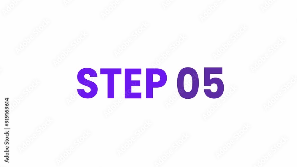 Step 05 Animated Text Buttons. Alpha matte with transparent background 4K resolution. Step 05 Animated Text Buttons. Alpha matte with transparent background 4K resolution.