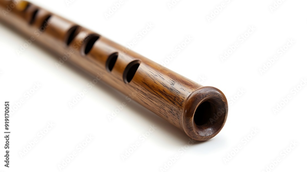 Wooden Flute with Finger Holes Wooden Flute with Finger Holes