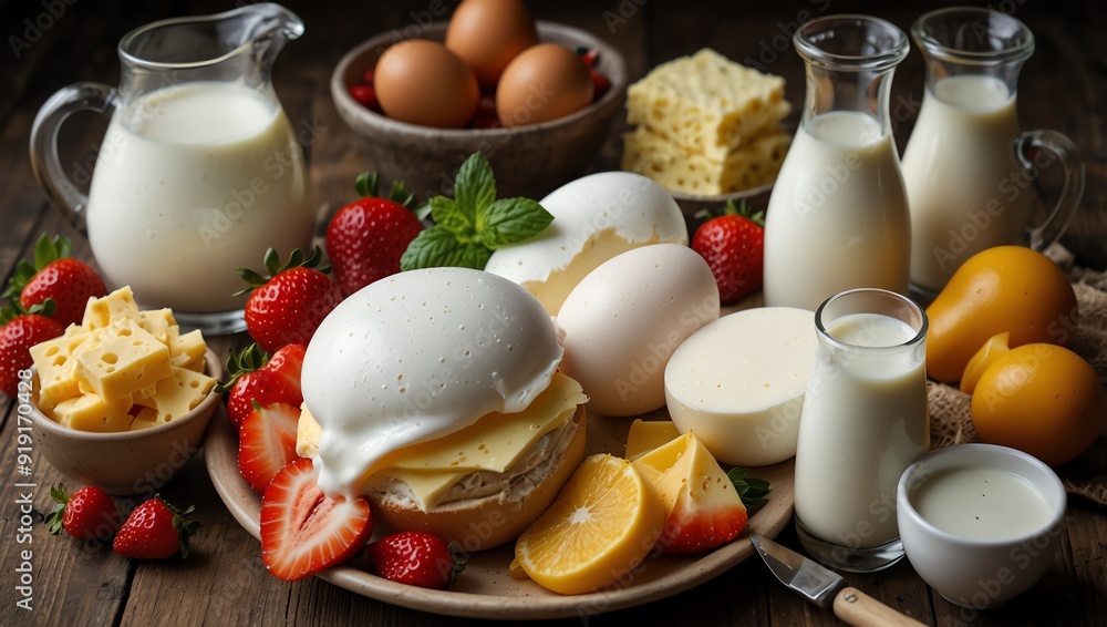 Fototapeta premium fruit salad in a bowl