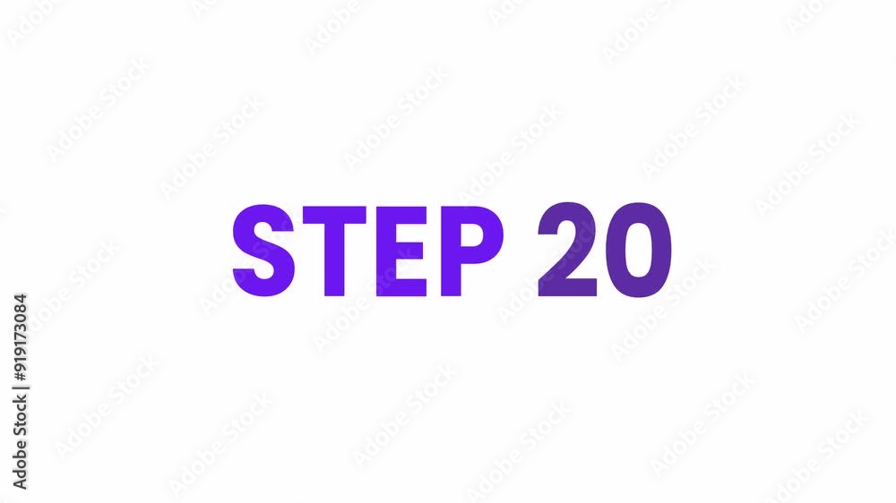 Step 20 Animated Text Buttons. Alpha matte with transparent background 4K resolution. Step 20 Animated Text Buttons. Alpha matte with transparent background 4K resolution.