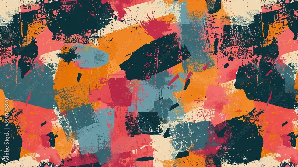 Abstract multicolored seamless pattern Abstract multicolored seamless pattern