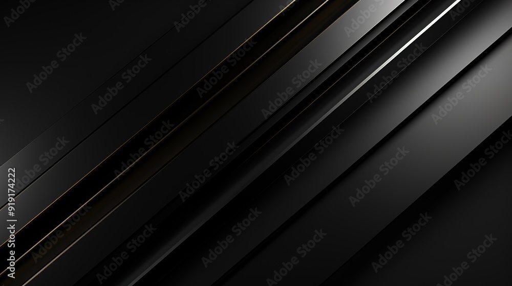 Obraz premium Abstract black and gold diagonal lines background.