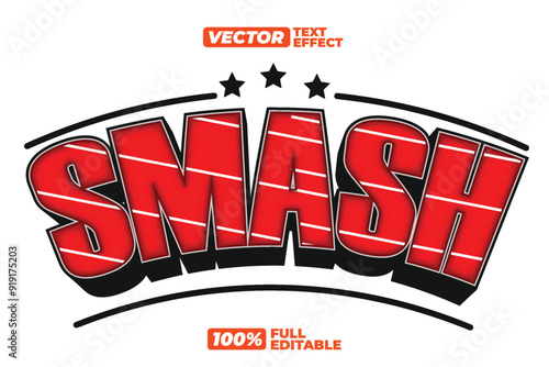 3D Smash text effect