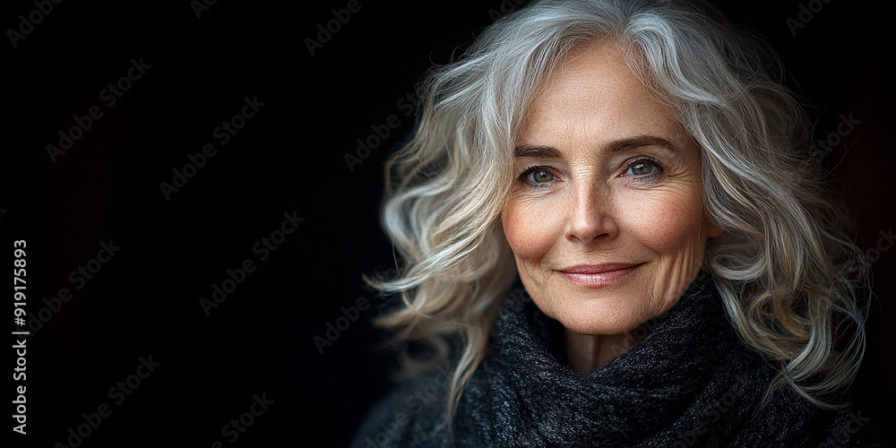 portrait of an elderly woman on a studio background portrait of an elderly woman on a studio background