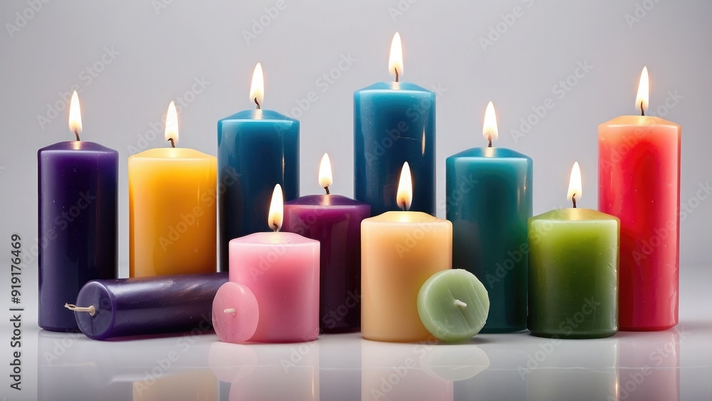 Beautiful_wax_pillar_candles_in_a_variety_of_col Beautiful_wax_pillar_candles_in_a_variety_of_col